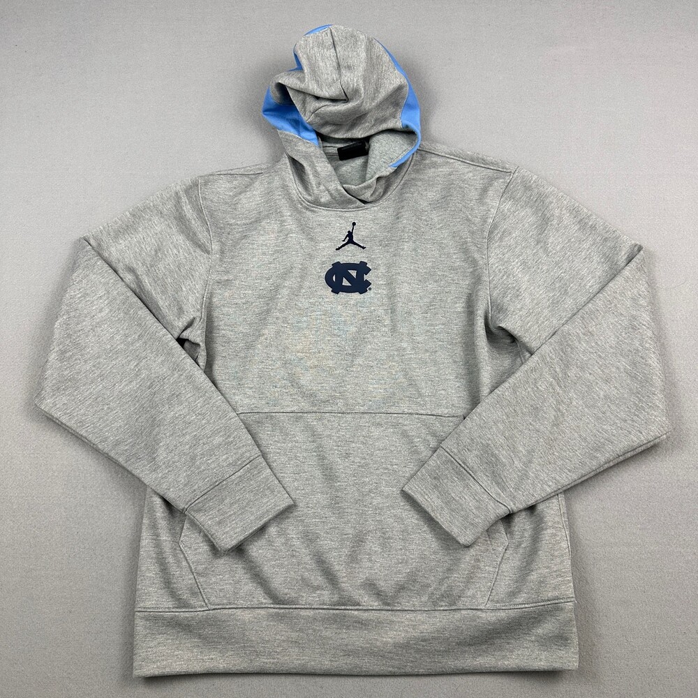 North Carolina Tar Heels Hoodie Men Small Gray Jordan Sweatshirt NCAA S